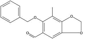 7-methyl-6-(phenylmethoxy)- 1,3-Benzodioxole-5-carboxaldehyd