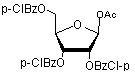 1-O-Acetyl-2,3,5-tri-O-(p-chlorobenzoyl)-β-D-ribofuranose