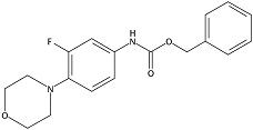 N-[3-fluoro-4-(4-morpholinyl)phenyl]-Carbamic acid phenylmethyl ester