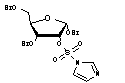 2-(1'-咪唑磺酰氧基)-1,3,5-三苯甲酰氧基-α-D-呋喃核糖